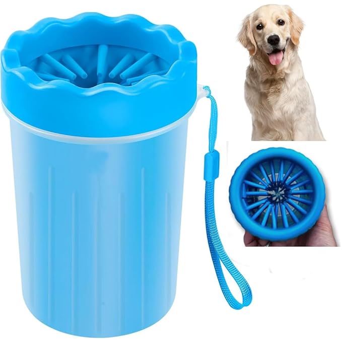 Dog Paw Cleaner Cup - Silicone Bristle Pet Paw Washer for Small, Medium, and Large Dogs & Cats | Easy-to-Use, Mess-Free Paw Cleaning Tool for Muddy Paws-PurrikoPets