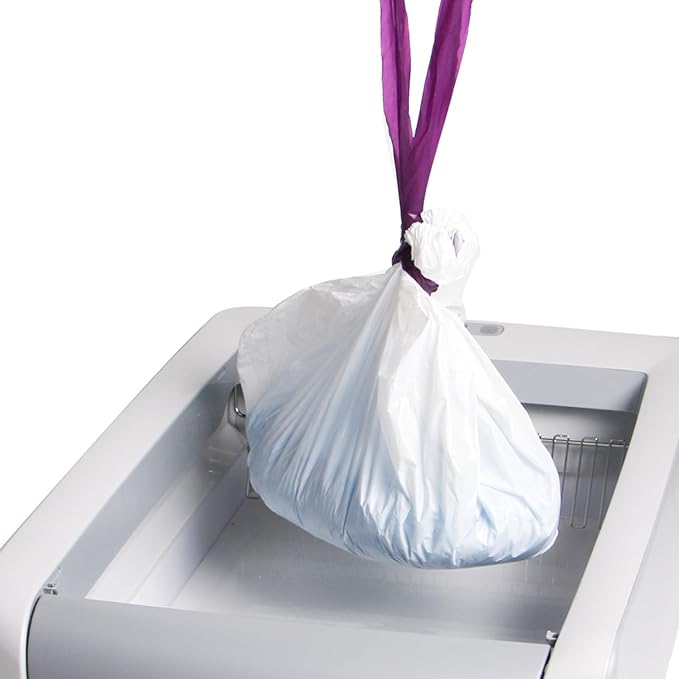 12 Count Litter Box Liners, Waste Bags Compatible with Pet-safe ScoopFree Self-Cleaning Litter Box Tray, Drawstring Litter Bags for Reusable Tray, Pre-Separated (38"L x 14.5"W x 7.8"H)-PurrikoPets