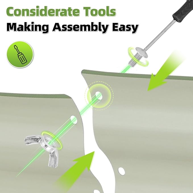 G GOOD GAIN Galvanized Metal Raised Garden Bed Kit - 4x2x1FT Outdoor Planter Box with Safety Edging and Gloves for Vegetables, Fruits, Flowers(Oliver Green, 1PC)-PurrikoPets