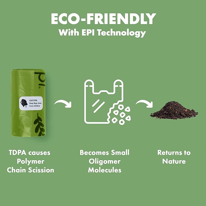 GORILLA SUPPLY Dog Poop Waste Bags with Dispenser and Leash Tie, 9" x 13", Green, 1000 Count-PurrikoPets