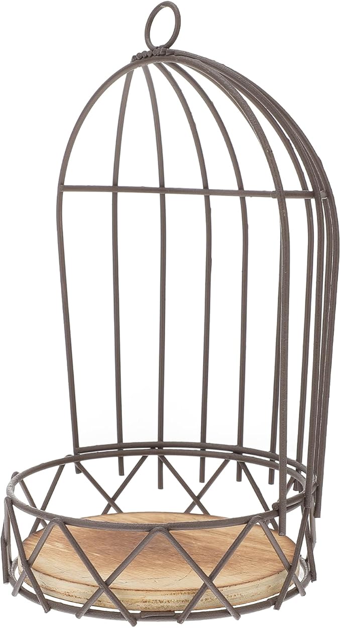 Farmhouse Birdcage Candle Holder Bird Cage Decor Lanterns Decorative Metal Candlestick Vintage Bird Cage Planter Holder Tealight Hanging Birdcage Lantern Flowerpot for Wedding Table Decor-PurrikoPets