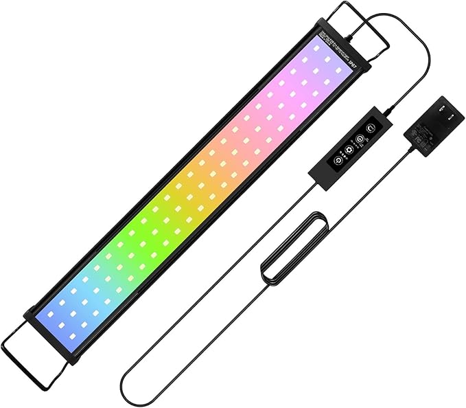 45W LED Aquarium Light for Plants,Full Spectrum Fish Tank Light with Timer,24/7 Lighting Cycle,Daylight Moonlight Mode Aquarium LED Light for 36 to 42 Inch Freshwater Planted Tank-PurrikoPets