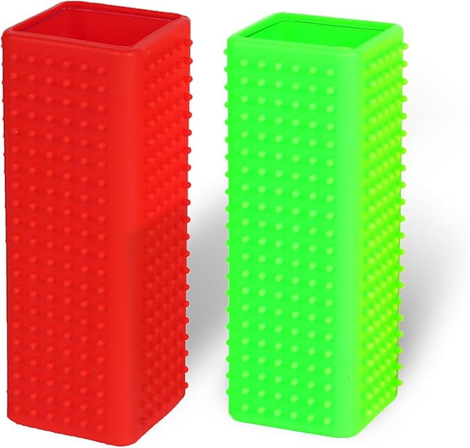 2pcs Pet Dog Cat Hair Remover, Pet Hair Removal Tool, Hollow Cleaner Brush for car，Interior, Furniture, Sofa (red and green)-PurrikoPets