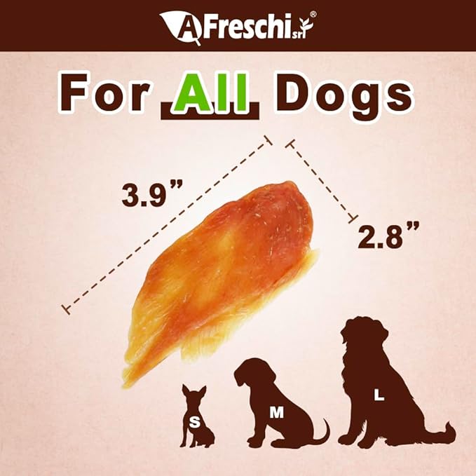 Afreschi Turkey Jerky Dog Treats – 4 oz, USA-Sourced Trukey, All-Natural, Hypoallergenic, High-Protein, Low-Fat, Healthy & Easily Digestible, Puppy & Training Snack-PurrikoPets