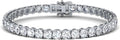 0.50-15 Carat Lab Grown Classic Diamond Tennis Bracelet 4 Prong Setting Luxury Collection (F-G Color, SI Clarity) Length- 7 Inch