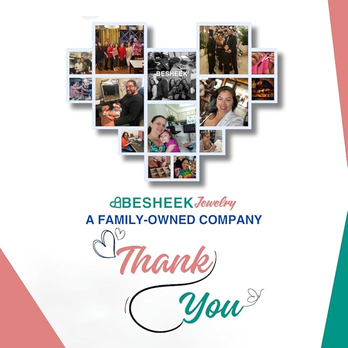 BESHEEK Murano Inspired Peace Sign Blown Glass Lampwork Art Pendant Necklace for Women Handcrafted Artisan Hypoallergenic Italian Style Jewelry