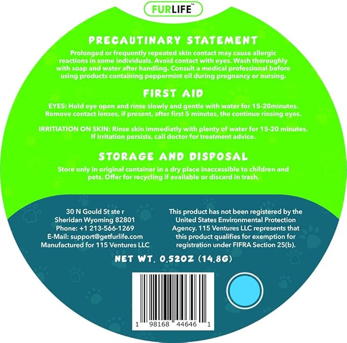 FurLife Blue Dog Tag, Flea and Tick Prevention for Dogs - Waterproof Pendant for Collar, Safe for All Breeds-PurrikoPets