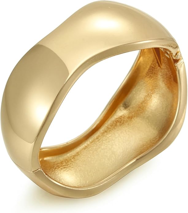 YMBYCM Chunky Bangle Bracelets for Women Trendy Wide Chunky Cuff Bracelets Wrap Bracelet