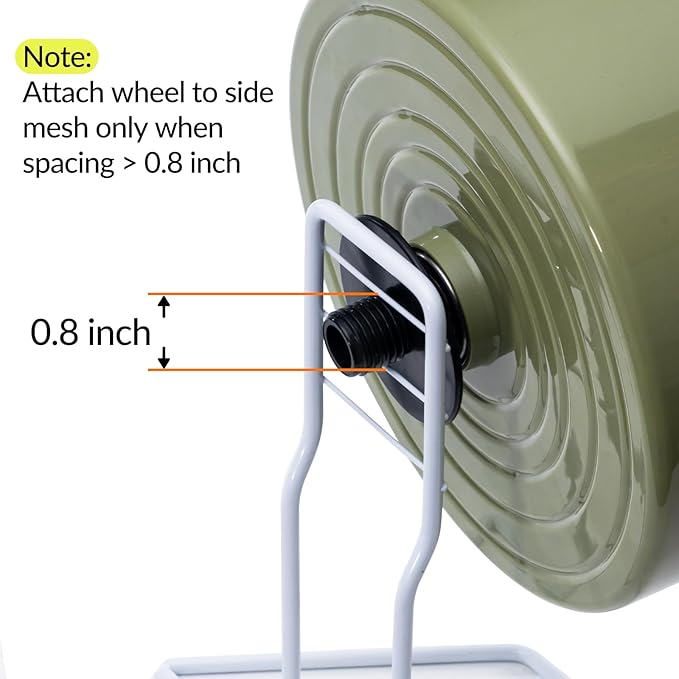 9.5" Silent Hamster Wheel, Exercise, Release Stress, Relieve Anxiety, Adjustable Height Stand, for Syrian Dwarf Hamster, Gerbil, Mice, Small Medium Sized Pets, Green-PurrikoPets