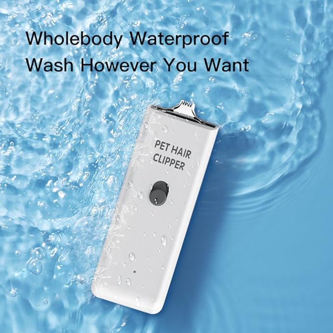 Feet Hair Trimmer, Dog Clippers,Quiet Washable USB Rechargeable Cordless Dog Grooming Kit,Electric Pets Hair Trimmers Shaver Shears for Dogs and Cats White-PurrikoPets