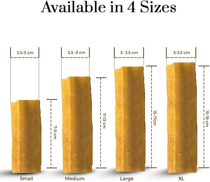 Dogsee Original Himalayan Yak Cheese Dog Chews (Small - 3 Bars) | Fights Plaque and Tartar| Yak Chews for Small Dogs | Rawhide Free | Easily Digestible Dog Treats-PurrikoPets