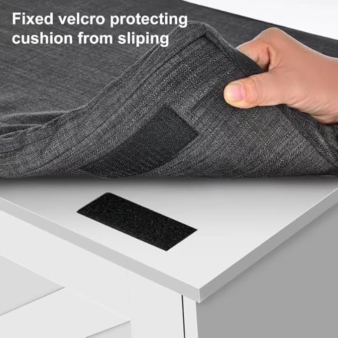 2-Tier Storage Bench, Shoe Bench with Padded Seat Cushion, Entryway Bench with 2 Barn Doors, Adjustable Shelf, 13.8" D x 39.4" W x 17.7" H, for Entryway, Living Room, Bedroom, White-PurrikoPets