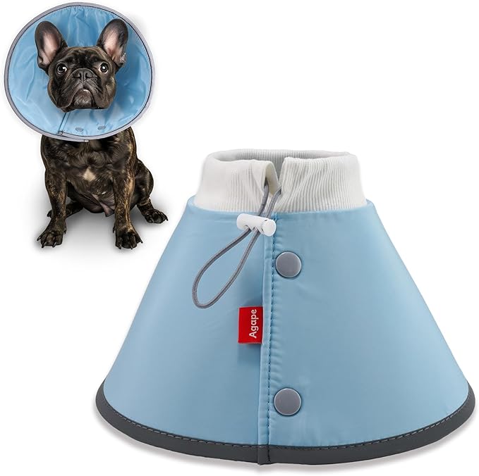 Agape Soft Dog Cone for Small Dogs & Cats, Comfy Dogs Recovery Collar After Surgery, Adjustable E Collar Alternative to Stop Licking, Protective Elizabethan Collars for Pup, Comfortable Dog Cones-PurrikoPets