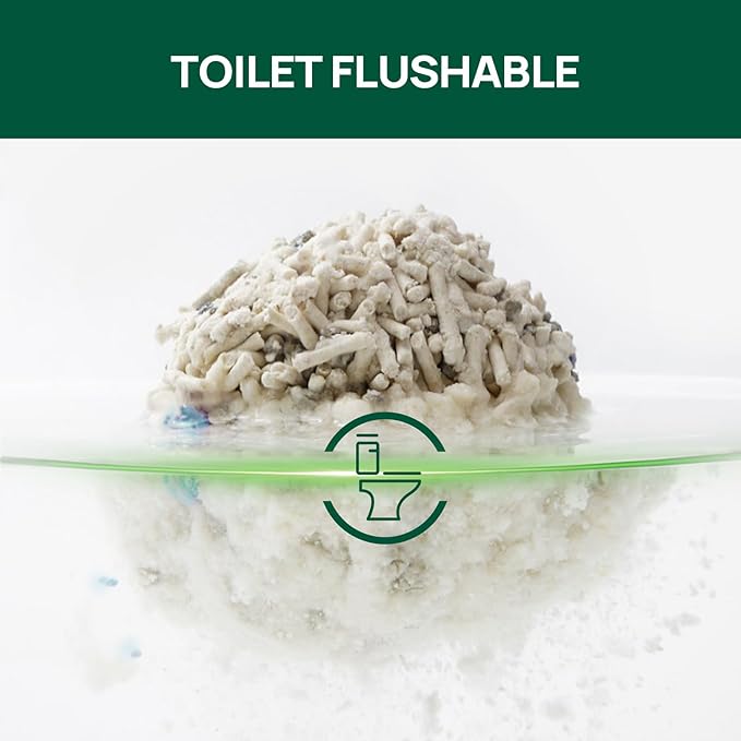 18lbs Mixed Tofu Cat Litter Clumping, Low Dust, Lightweight, Ultra Absorbent and Fast Drying, Natural Pea Husk Bentonite Kitty Litter (9lbs×2bags)-PurrikoPets