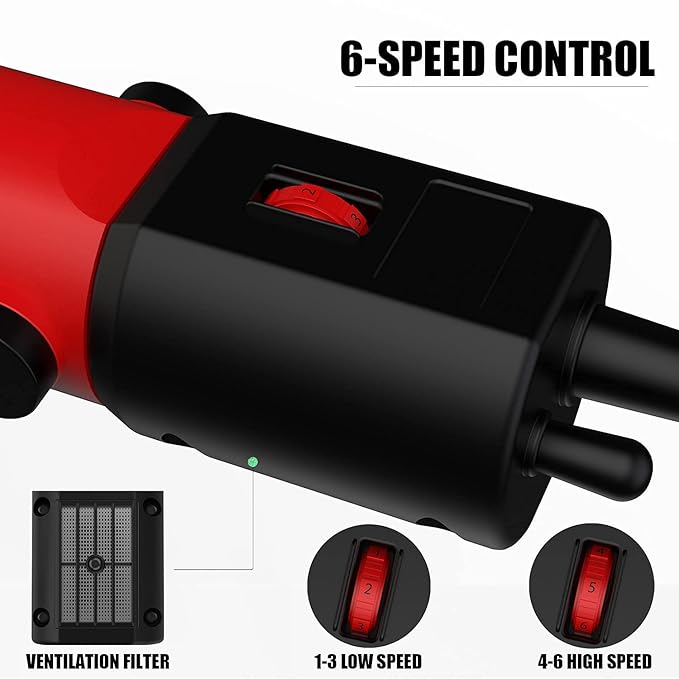 550W Professional Electric Sheep Clipper, 6 Speeds Heavy Duty Dog Shears for Thick Fur-PurrikoPets