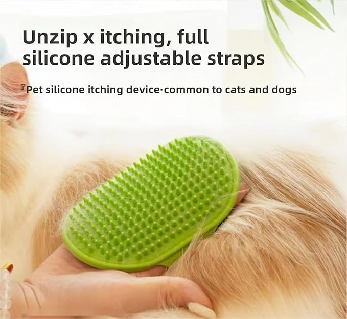 4PCS cat self groomer,cat brushes for indoor cats,Adjustable silicone self-cleaning massage tool for scratching, bathing, massaging, cleaning hair for cats and dogs-PurrikoPets