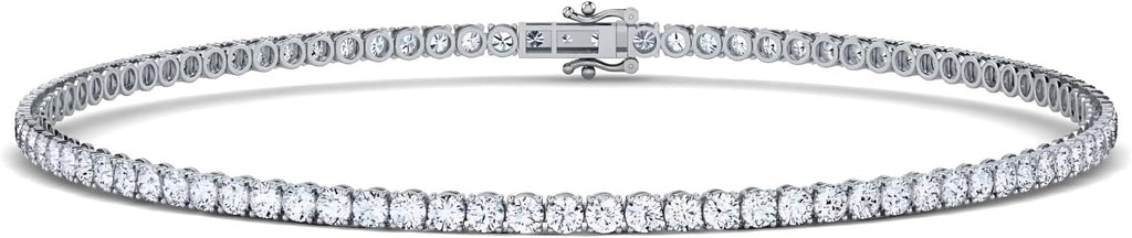 0.50-15 Carat Lab Grown Classic Diamond Tennis Bracelet 4 Prong Setting Luxury Collection (F-G Color, SI Clarity) Length- 7 Inch