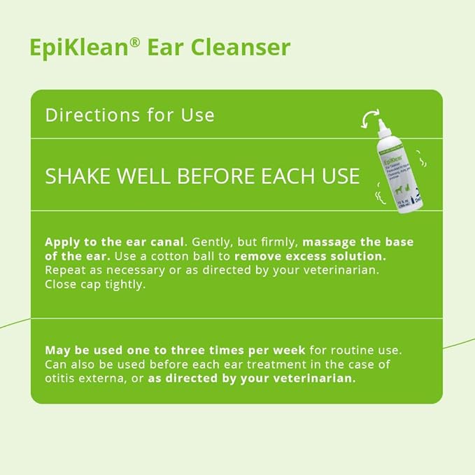 EpiKlean Ear Cleanser for Dogs and Cats, 12 oz-PurrikoPets