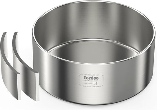 82oz Double Layers 304 Stainless Steel Dog Bowl - Insulated & Durable | Non-Slip Base | Easy to Clean | BPA-Free Safe Dog Food and Water Bowl-PurrikoPets