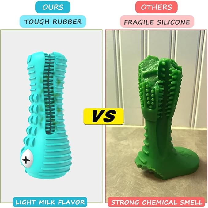 Dog Toys for Aggressive Chewers Large Medium Breed, Indestructible Dog Toothbrush Chew Toys, Squeaky Interactive Tough Extremely Durable, Dogs Toys to Keep Them Busy-PurrikoPets