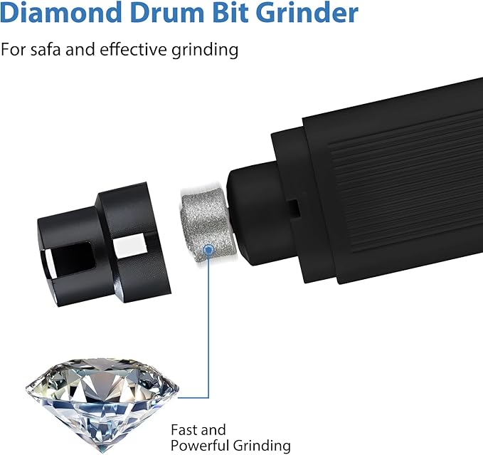 Dog Nail Grinder - 2 Speed Super Quiet and Low Vibration Electric Pet Nail Grinder - Rechargeable Dog Nail Trimmers for Small Dogs- Cat Nail Claw Clippers with 2 Level LED Lighting（Black）-PurrikoPets