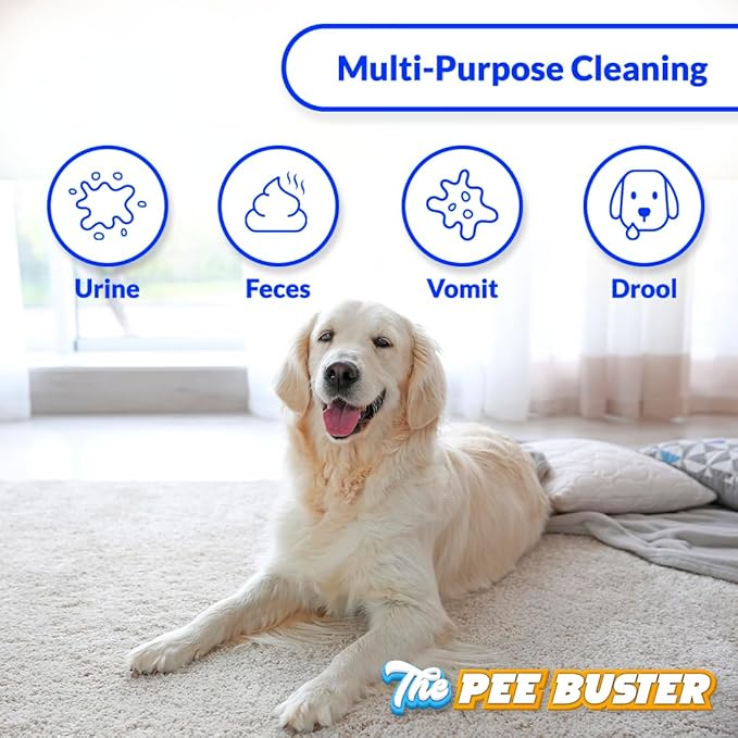 Generic Peebuster Pet Stain & Odor Remover - Cleaning Spray for Dog and Cat Urine, 1 Count (Pack of 1)-PurrikoPets