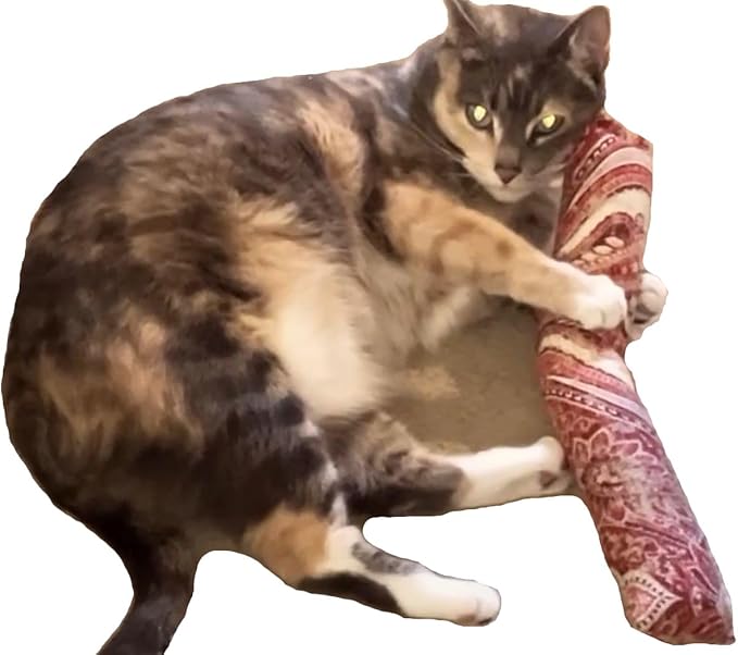 15" Catnip Cat Kicker Toys/Kitty Kick Sticks/Cat-Nip Kick Sticks (Ruby Red) (Kickers Filled with 1 oz Premium Canadian Catnip)-PurrikoPets