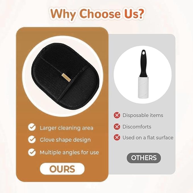 2025 Upgraded Pet Hair Removal Glove |Double-Sided – Reusable Grooming & Bathing Glove for Dogs and Cats |Soft Silcone Touch |Easy Deshedding and Cleaning Mitt (Black, 10 PCS)-PurrikoPets