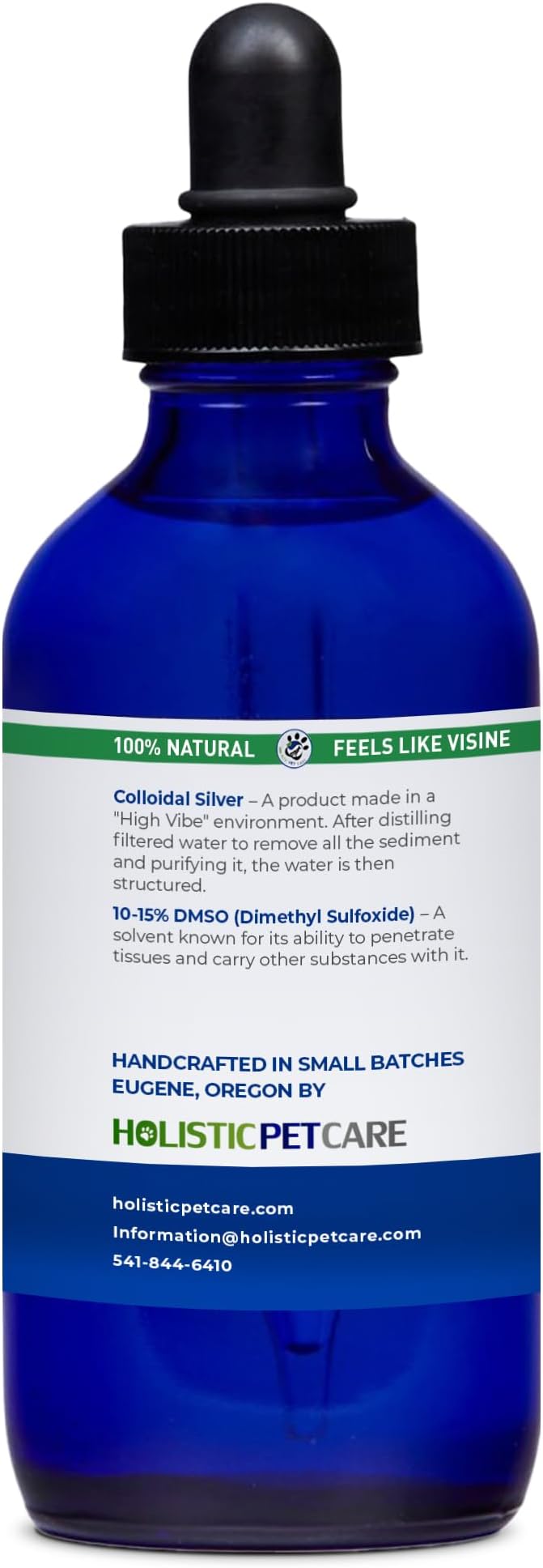 Eye Ulcer Drops - Colloidal Silver with DMSO Eye Drops for Dogs & Cat Eye Infections & Irritations - Eye Care Solution Reduces Cataracts - All Natural Pet Eye Health Care (4 oz)-PurrikoPets