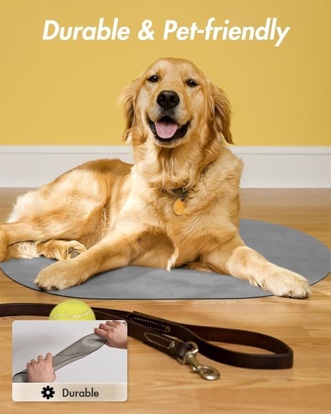 Absorbent Dog Food Mat-Dog Mat for Food and Water Bowl, Quick Dry Pet Food Mat, No Stains Cat Feeding mat, Pet Accessories Pet Supplies-Cat Water Bowl Mat for Messy Drinkers-PurrikoPets