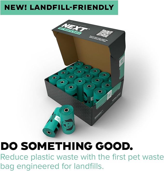 Doggy Do Good Next Pet Waste Bags for Dog Poop, Landfill Friendly, Recycled Plastic, Unscented, Leakproof, Strong, Thick, Earth Friendly, 240 Count-PurrikoPets