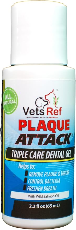 Gel with Wild Salmon Oil. As Seen On TV Pet Dental, Don't Mess with Harsh Chemicals in Your pet's Food or Water, Simply Swipe on Teeth and Your pet's Teeth and Gums Will Improve.-PurrikoPets
