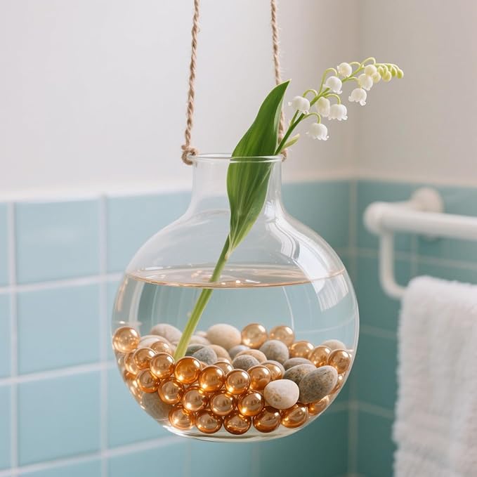 2.16LB Glass Beads Vase Filler Aquarium Gravel Decor Flat Glass Marbles Gems Pebbles Fish Tank Rocks Home Decorative Art Craft - Champagne-PurrikoPets