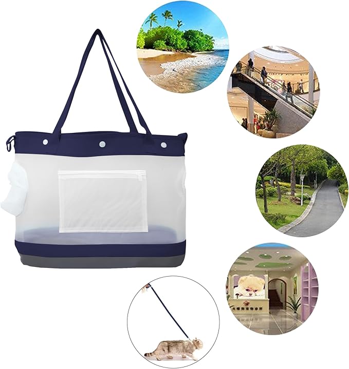 Dog Purse Carrier for Small Dogs Cat Kitty Puppy Rabbit Bunny Dog Cat Bag Carrier for Animals up to 22lbs Soft Sided Collapsible Pet Carrier Sling for Outing Travel Vet-Gray-PurrikoPets