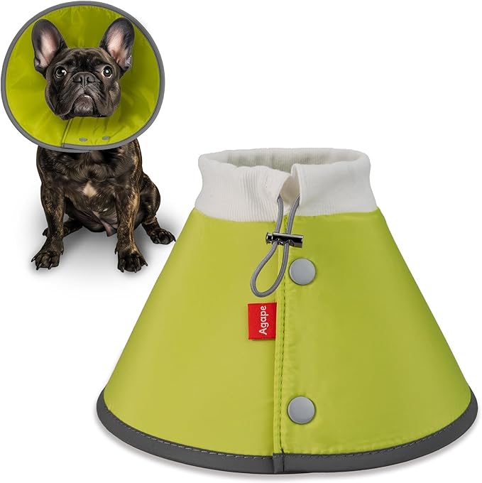 Agape Soft Dog Cone for Small Dogs & Cats, Comfy Dogs Recovery Collar After Surgery, Adjustable E Collar Alternative to Stop Licking, Protective Elizabethan Collars for Pup, Comfortable Dog Cones-PurrikoPets