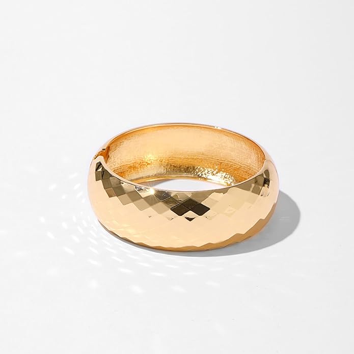 YMBYCM Chunky Bangle Bracelets for Women Trendy Wide Chunky Cuff Bracelets Wrap Bracelet