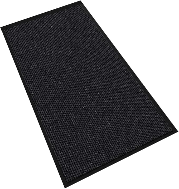 Door Floor Mat Commercial Grade Large Size 3' x 5'Heavy Duty Tough Entry Collection Slip Skid Entrance Mat with Rubber Backing Low Profile and Easy to Clean Indoor Outdoor Rug-PurrikoPets