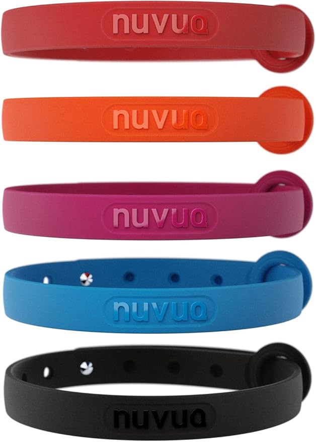 5 Pack Breakaway Cat Collar - Soft, Comfortable, and Lightweight Safety Buckle Collar with ID Tag Ring for Outdoor Cats and Kittens by Nuvuq (6 ⅞" to 10 ¼", Red, Orange, Pink, Blue and Black)-PurrikoPets