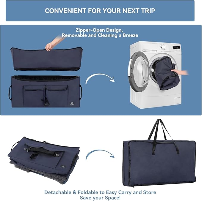 A 4 Pet Dog Car Seat for Medium/Large Dog or 2 Small Dogs, Booster Car Seat with Storage Bags and 2 Seat Belts, Pet Seat for Dogs Under 55 lbs-PurrikoPets