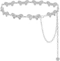 Waist Chain Belts Women Girls Metal Belly Link Adjustable Waist Belt for Jeans and Dress
