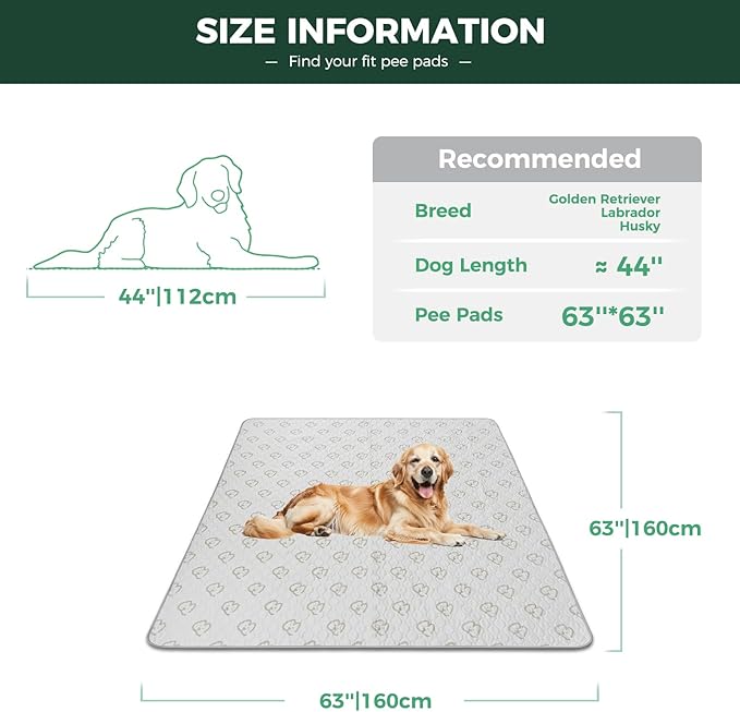 FXW Washable Pee Pads for Dogs, Puppy Pads with Super Absorbent, Specifically Designed for FXW Rollick/Homeplus 24inch 8 Panels Dog Playpen, 63" Square, Khaki, 2 Packs-PurrikoPets