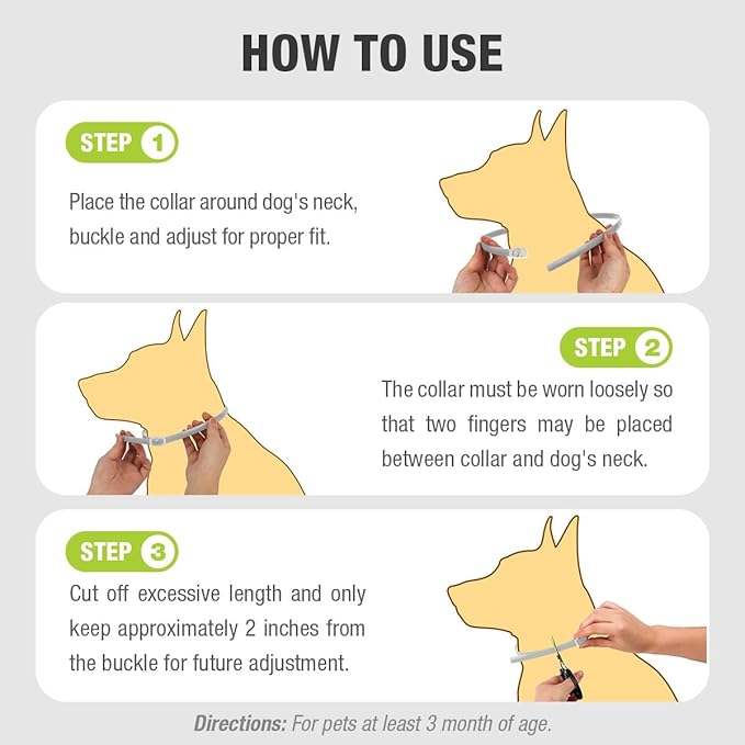 EcoVenger Flea & Tick Collar Repellent 2-Pack White, Fits Both Dogs & Cats, Built-in Pant-Based Formula Strong Repellency Slow Release, Lasting Deterrence and Protection, Pleasant Aroma, Waterproof-PurrikoPets