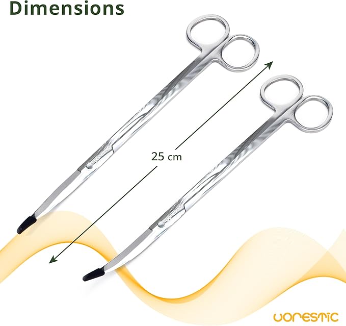 6Pcs Aquascape Tools, Terrarium Tools, Aquarium Kit with Stainless Steel Aquarium Tweezers Extra Long, Aquarium Scissors, Algae Scraper, and Spatula - Aquascaping Tools Set for Maintenance-PurrikoPets