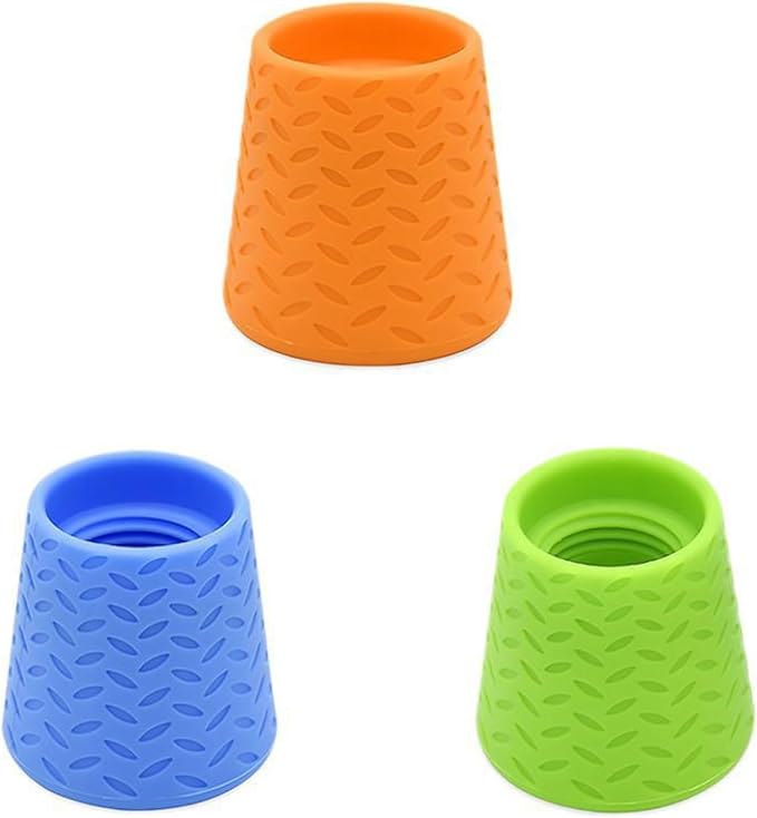 3 Piece Portable Outdoor Shower for Dogs Bottle Attachment Outdoor Sprayer Accessory for Most Plastic Water Bottles, Suitable for Bathing Pets During Outdoor Activities Camping.(Orange+Blue+Green)-PurrikoPets