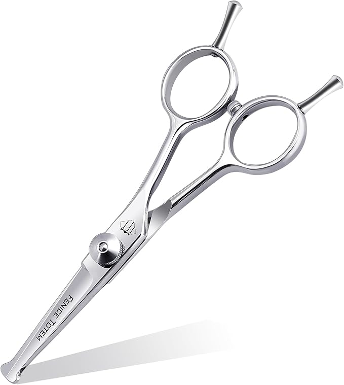 Dog Grooming Scissors: 4.75" Pet Straight Shears Made Of Advanced Stainless Steel Alloy for Trimming Dogs Cats and Other Pets Face and Paws-PurrikoPets