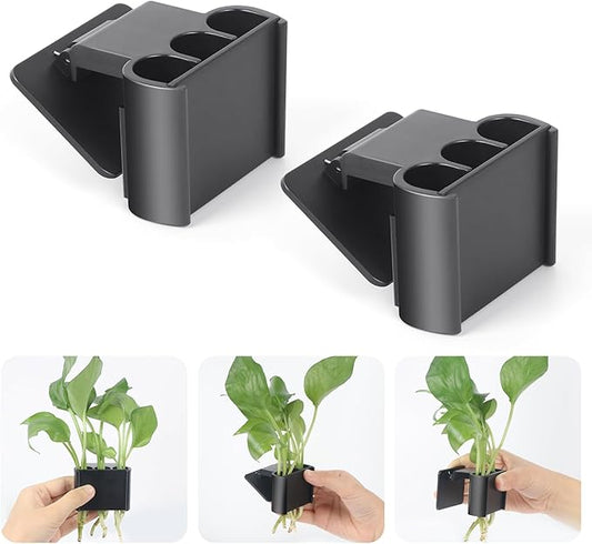 2Pcs 3 Holes Upgraded Aquatic Plant Cup Aquarium Plant Holder for Tank, Hanging Aquarium Plant Holder, Aquarium Aquatic Plant Cultivation, Aquarium Plant Decoration.-PurrikoPets