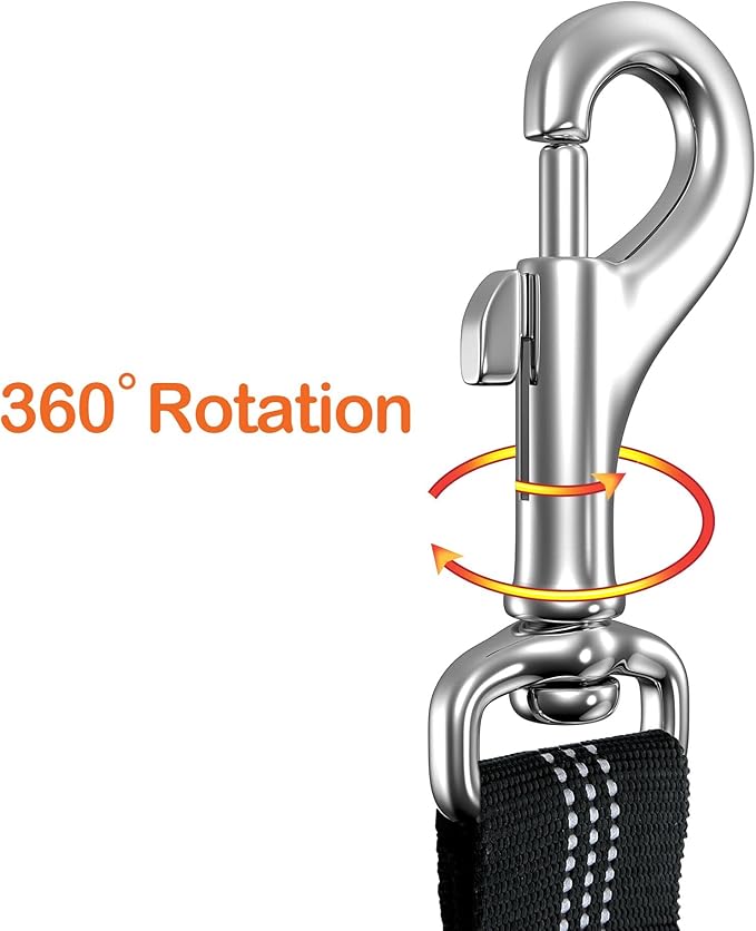 2 Piece Set Dog Seat Belt - Retractable Car Seatbelts, Adjustable Pet Restraint for Vehicle Headrest, Heavy Duty, Elastic & Durable Harness-PurrikoPets