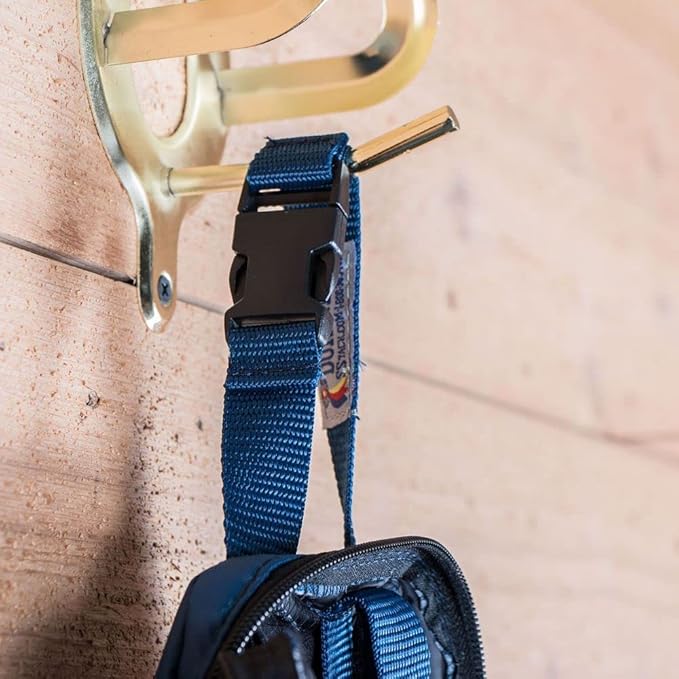 Dura-Tech Deluxe Fake Horse Tail Bag | Protects Fake Horse Tail | Full-Length Zipper | Tangle-Free Lycra Sleeve | Secure Tail Fastener | Handy ID Pocket | Color Navy-PurrikoPets