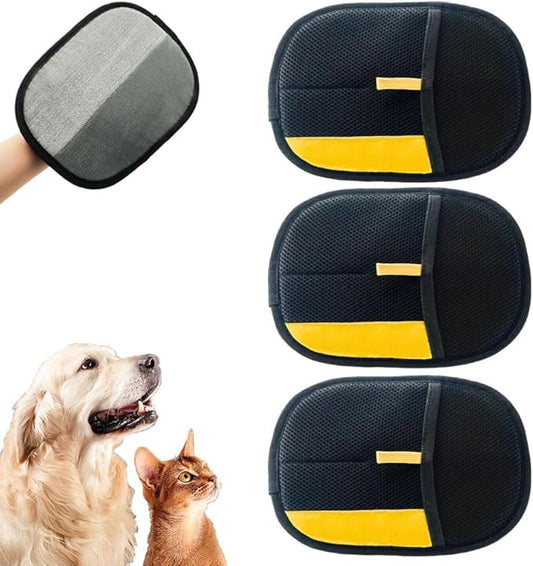 2025 Upgrade Pet Hair Remover Electrostatic Gloves, Reusable Pet Hair Removal Glove for Cats & Dogs, Premium Cat & Dog Hair Remover Mitt for Couch Furniture Carpet Car Seat (3)-PurrikoPets