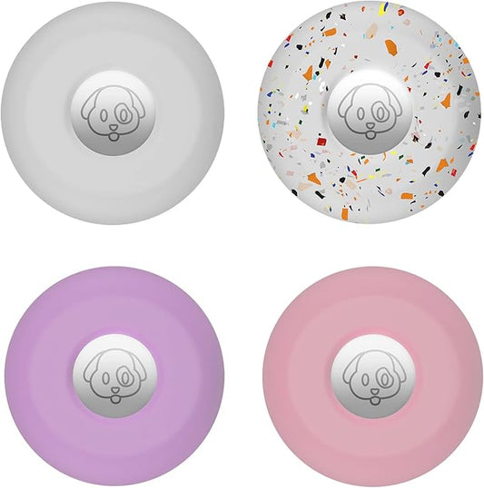 for Airtag Holder for Dog Collar, Cibaabo Silicone Air Tag Case Cover Compatible with Apple Airtags for 0.8-1.2inch Cat Pet Collar Harness Loop-PurrikoPets